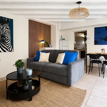 Appartement Cocon 2 A 4 Pers - Ambiance Safari Bleu Angers